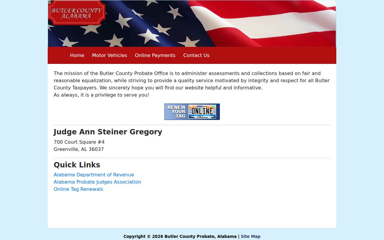 Butler County Probate Court for deed records in Greenville