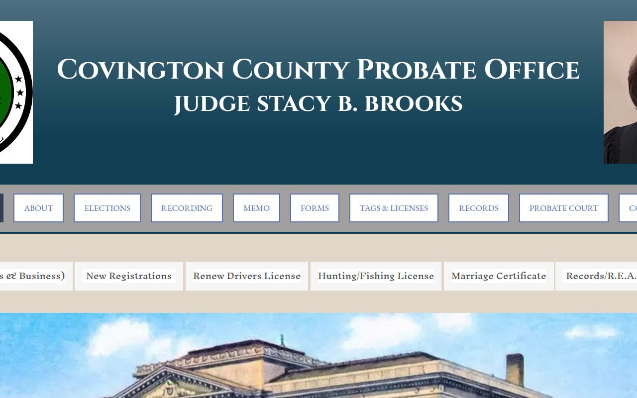 Covington County Probate Court deed records portal