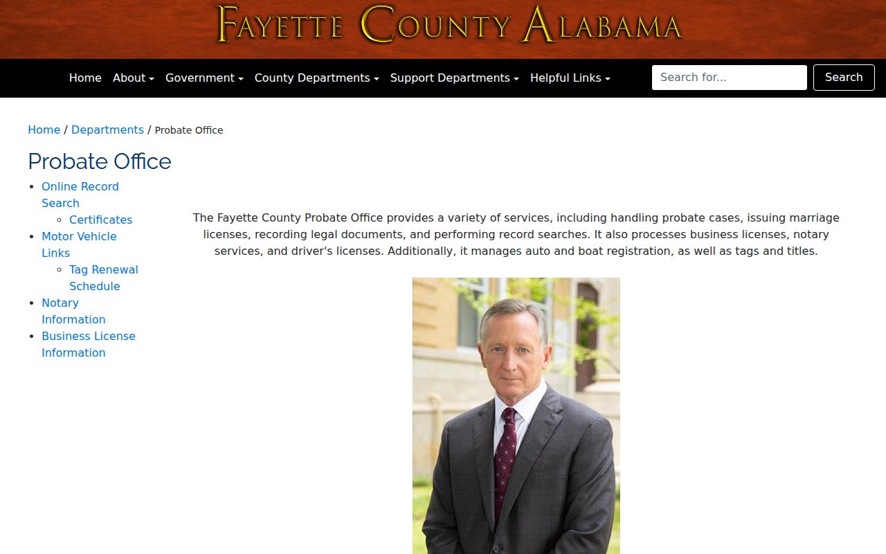 Fayette County Probate Court online deed records portal