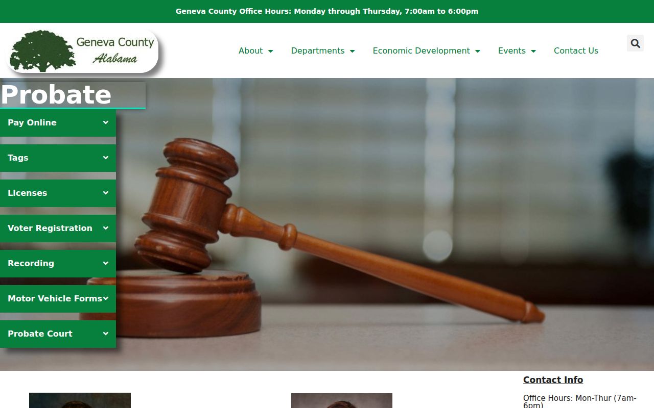 Geneva County Probate Court online deed records portal