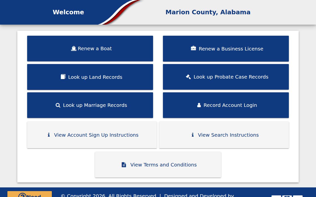 Marion County Probate Court deed records portal