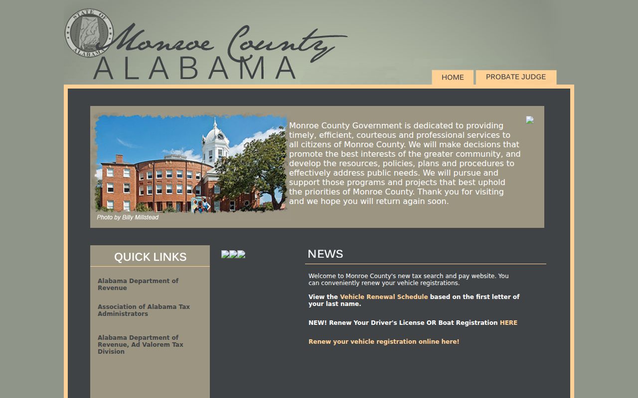 Monroe County Probate Court deed records office