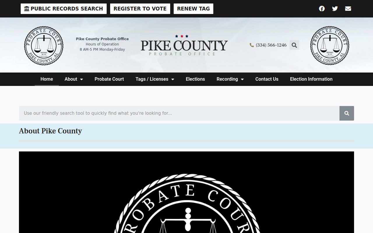 Pike County Probate Court deed records portal