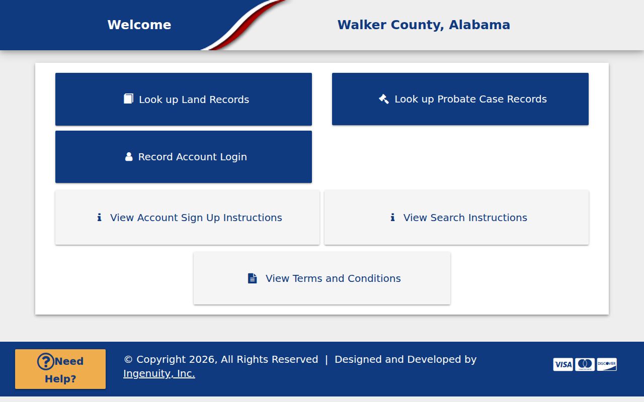 Walker County Probate Court online deed records portal