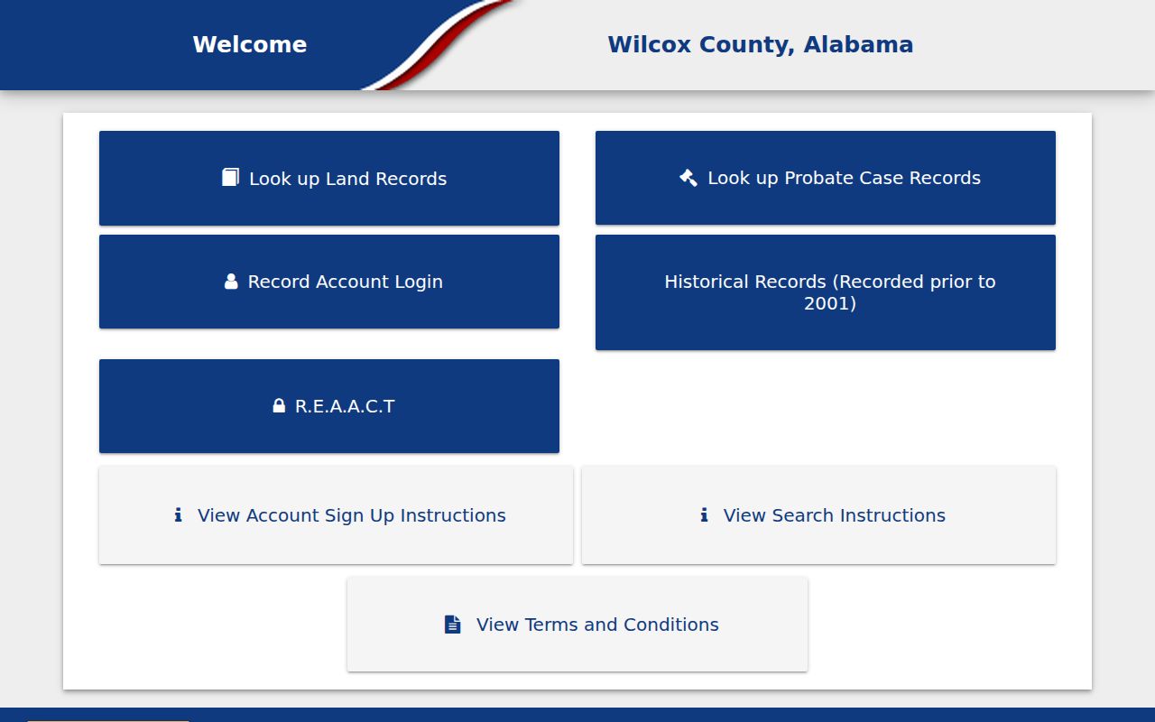 Wilcox County Probate Court building in Camden